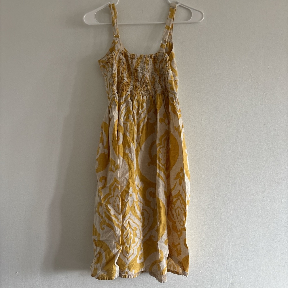 Yellow Patterned Summer Dress